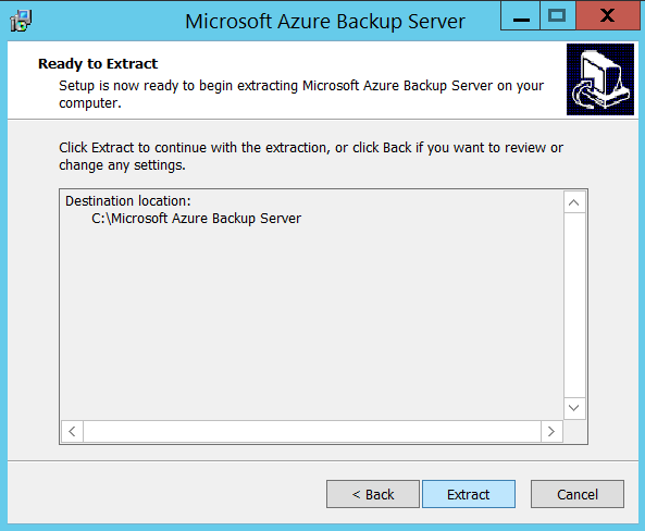 Microsoft Azure Backup Server Kurulumu Adım 9